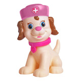 Brinquedo Infantil Cachorro Vinil Esquadrão Pet Enfermeira