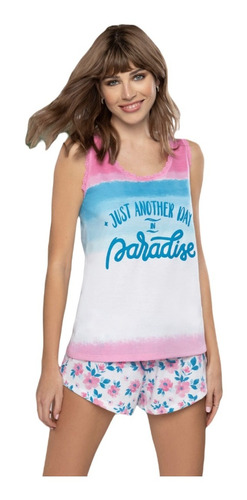 Pijama Musculosa Short Verano So Paradise So Pink 11592