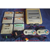 Super Nintendo Version Japonesa Con 5 Juegos