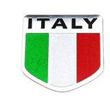 Emblema Adesivo Autocolante Bandeira Italia Metal Para Carro