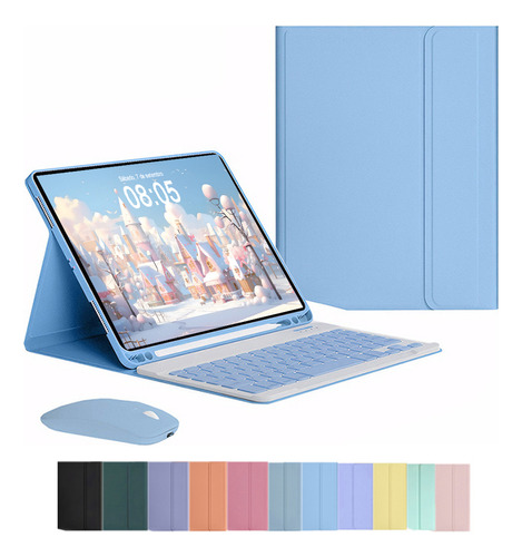 Capa E Teclado Bluetooth E Mouse Para iPad Pro 11 2018- 2022