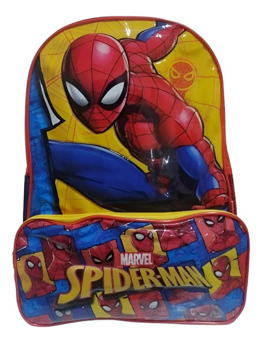 Mochila Espalda Spiderman Hombre Araña 16 Pulgadas Wabro 