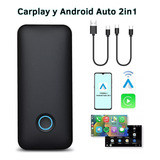 2 In1 Adaptador De Coche Inalámbrico Para Carplay Y Android