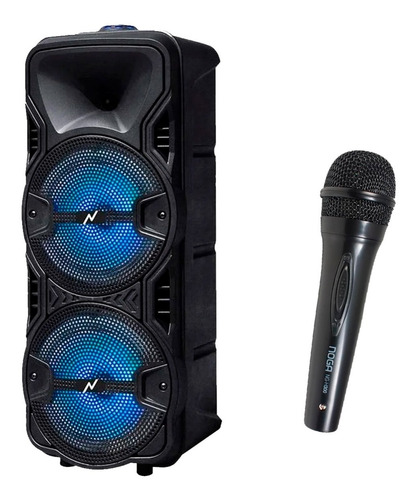 Parlante Portatil Bluetooth Karaoke 150w Fm Led + Microfono