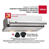 Campana Purificador Teka Tl6310 + Filtros C3c Con Envio