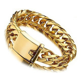 Jxlepe Miami Pulsera De Cadena Con Eslabones Cubanos 18k Oro