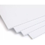 2 Laminas De Coroplast Blanco 4 Mm 90 X 90 Cm