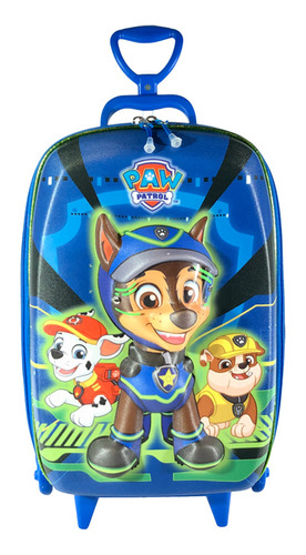 Mochila De Rodinhas Patrulha Canina Chase Spy 3d Infantil