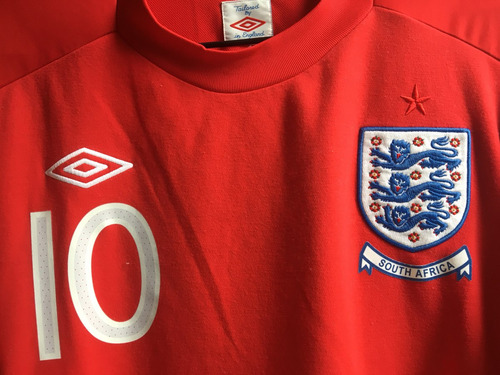 Camisa Inglaterra Rooney # 10 -  Logo Copa Africa Do Sul