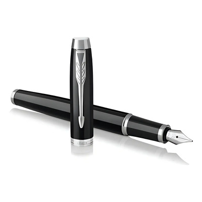 Pluma Fuente Parker Im Negra Lacada Color De La Tinta Azul | Envío gratis