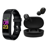Smartwatch Reloj 115 Plus Combo + Auriculares In-ear A6s