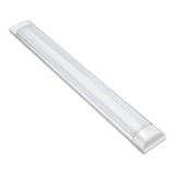 Luminária Tubular De Sobrepor Led Slim 20w Branco Frio 60cm