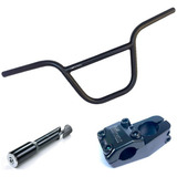 Guidão De Bicicleta Bmx + Mesa Ahead Set + Adaptador 21.1mm