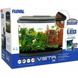 Kit De Acuario 60 L Fluval Vista De Cristal Con Diseño Pan