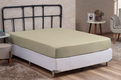 Lençol Casal Avulso Com Elástico Microfibra Premium Cama Box