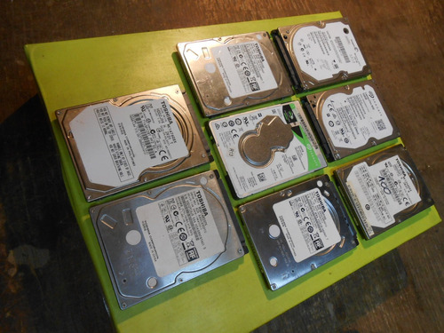 Lote 8 Discos De Notebook Sata  750gb 500gb Sin Funcionar