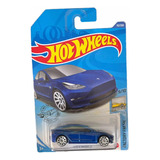 Hot Wheels Tesla Model 3 Azul 112/250