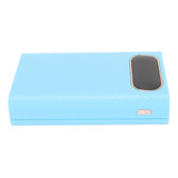 Caja De Batería Diy, Color Azul, Con Pantalla Lcd, Doble Usb