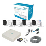 Kit Cctv 4cámaras 2mpx Micrófono Integrado Dvr4ch Utp Conect