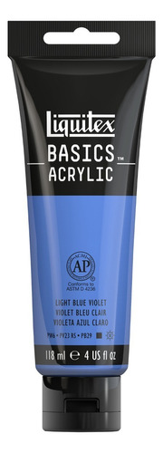 Acrílico Liquitex Basics Tubo 118ml Color 680 Violeta Azul Claro