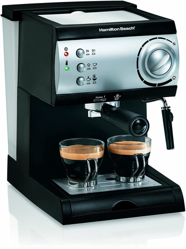 Cafetera Espresso Boquilla Espuma 120v Hamilton Beach Negro 