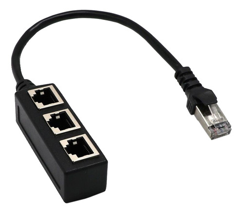 Divisor De Cable De Red Lan Ethernet 1 A 3 Rj45 Adaptador