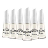 Kit Com 06 Esmalte Risque Renda 8ml