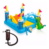 Pileta Inflable Intex Playcenter Castle Castillo + Inflador