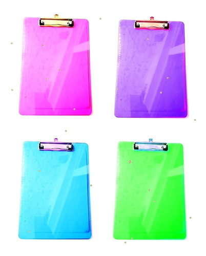 Tabla Sujetapapel Transparente Varios Colores A4(32×22.5cm)