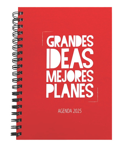 Agenda Semanal Bux Espiralada Tapa Dura 16x21 Cm 2025