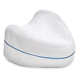 Almohada Ergonómica Ortopédica Para Piernas Con Memoria Color Blanco