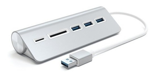 Hub Adaptador Aluminio Usb-a/ Usb 3.0/lector De Tarjetas Ca