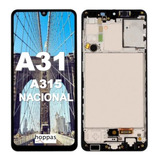 Display Tela Touch Frontal Para Galaxy A31 A315 Aro Nacional