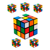 Pack X5 Cubo Mágico Tradicional Juego Didáctico Para Niños 