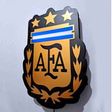 Cartel Cuadro Luminoso Afa Selección Argentina 3 Estrellas