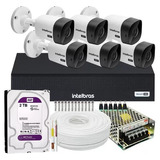 Kit 6 Cameras Intelbras Dvr 8 Canais Multihd C/ 2t Wd Purple
