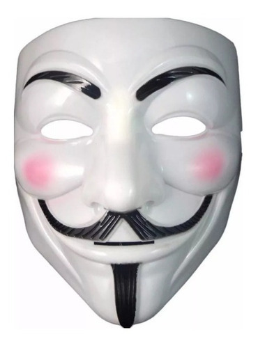 Máscara V De Vingança - Anonymous Vendetta Guy Fawkes Hacker