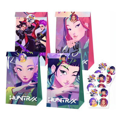 Kit 12 Bolsas Dulces Kpop Demon Hunters Fiesta Cumpleaños | Meses sin interés