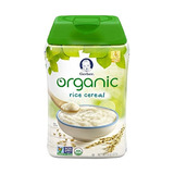 Cereal Gerber Bebé Orgánico De Un Solo Grano De Arroz, 8 Oz