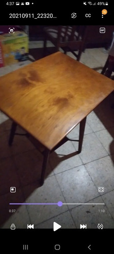 Mesa De Tv Giratoria   Antigua De Cedro 