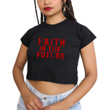 Cropped Faith In The Future Louis Tomlinson Blusa Camiseta