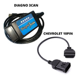 Scanner Diagno3 Can Mercosur + Adaptador Chevrolet 10