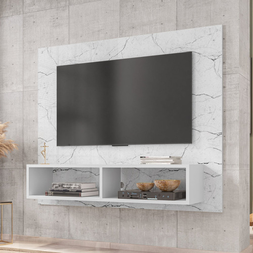 Painel Para Tv Até 43 Polegadas Viena Carrara Cj