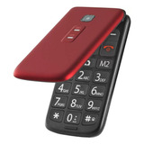 Telefone De Idosos Flip Vita Bluetooth Multilaser Vermelho