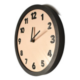 Reloj De Pared 27cm Impreso 3d Colores A Elección