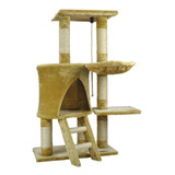 Mueble Para Gato Fancypets Con Escalera Casa Y Hamaca 96cm 