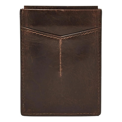 Fossil Cartera Para Hombre, Derrick Funda De Cuero Con Rfid