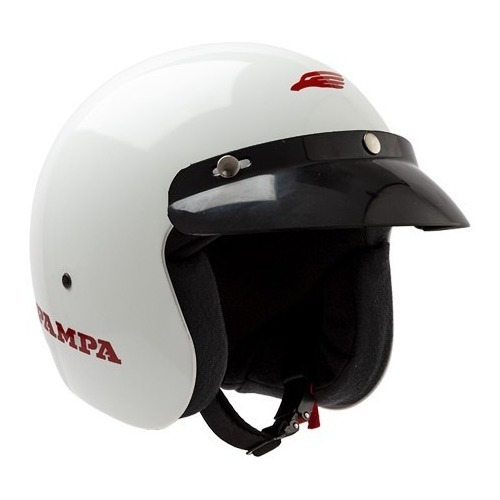 Casco Abierto Halcon Pampa Talle Xl Blanco (62cm.)