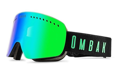 Antiparras Ski Ombak Nuqui Black Green Fire 01/1901 Chicos