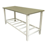 Mesa Industrial Inox 120x70cm Com Grade Inferior Cristalaço